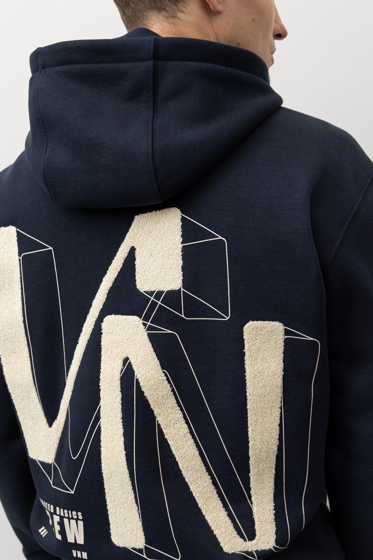 Navy Blue Graphic Hoodie