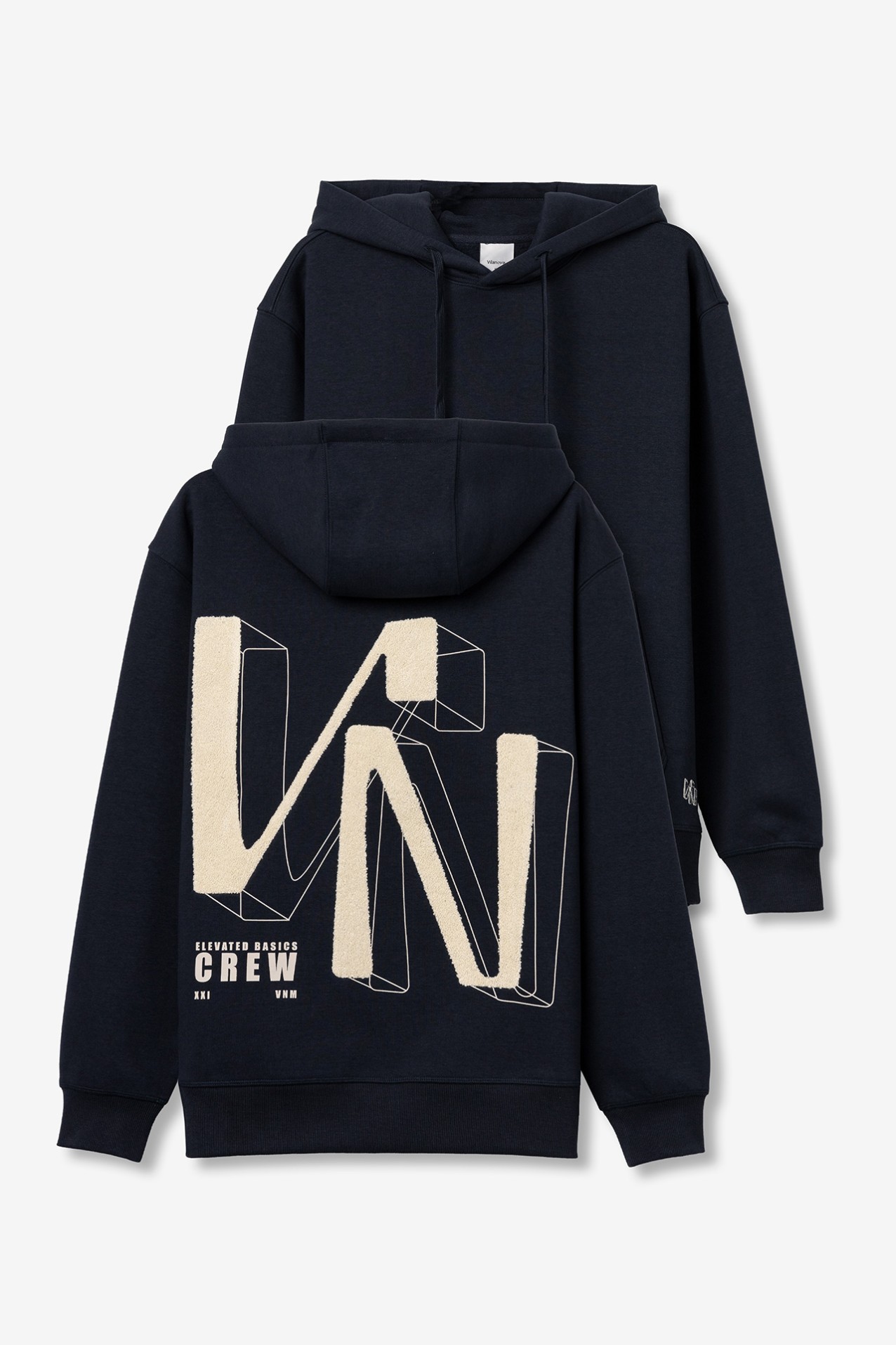 Navy Blue Graphic Hoodie