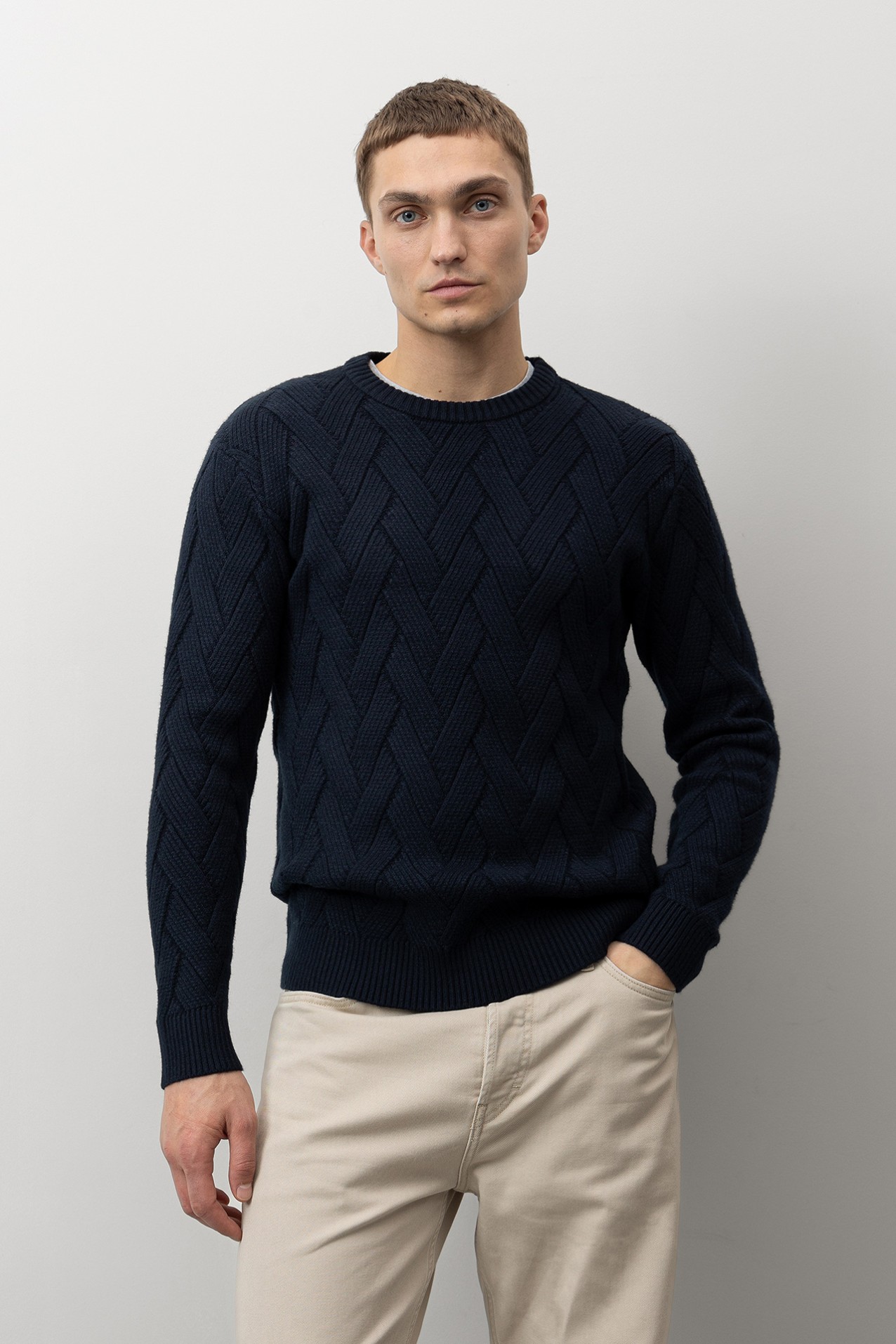Navy Knit Sweater
