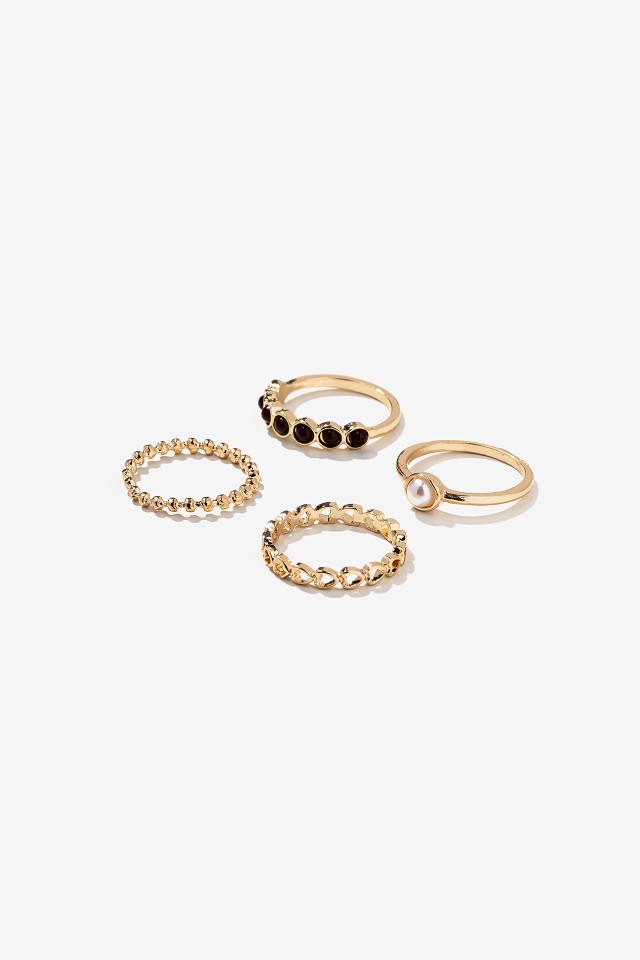 Gold-Tone Ring Set