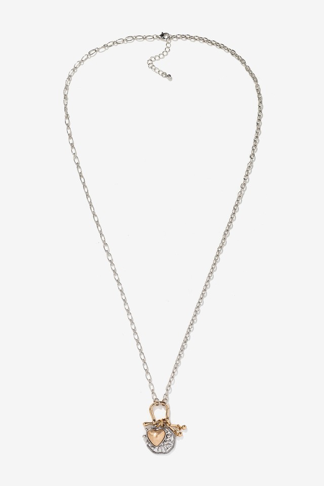 Gold-Tone Heart Necklace