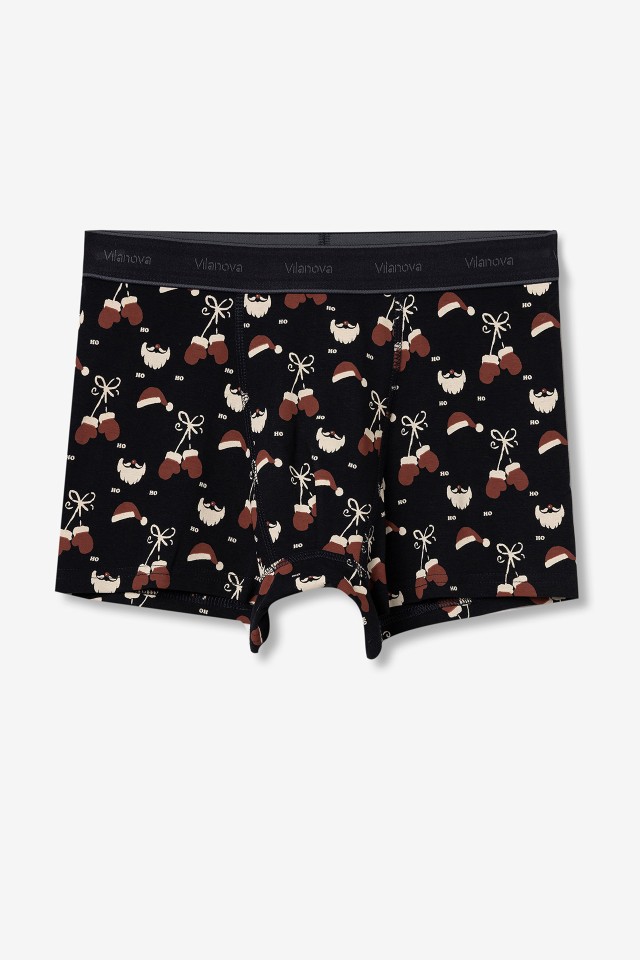 Dark Navy Christmas Boxers