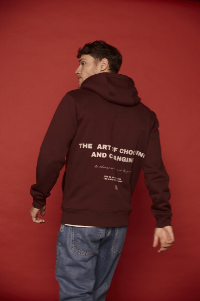 Hoodie Vermelho Casual Hoodie Vermelho Casual