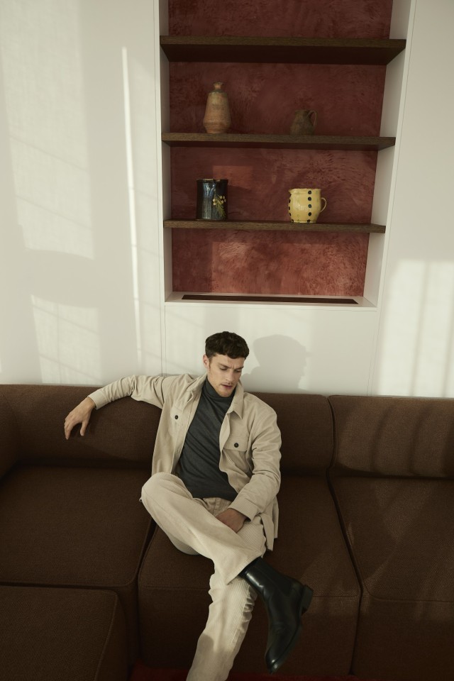 Calças Straight Bege Masculinas Calças Straight Bege Masculinas