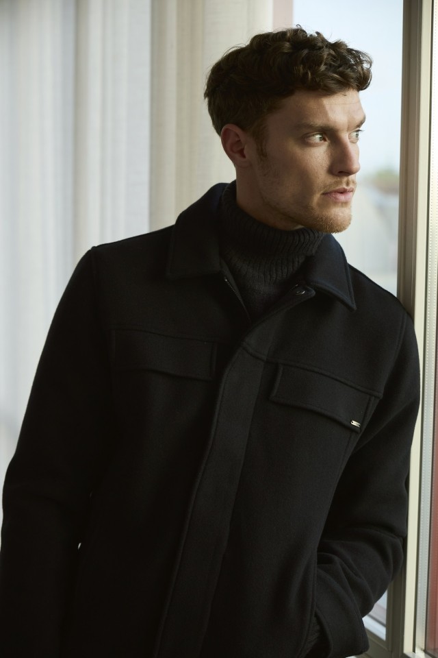 Casaco Azul Regular Masculino Casaco Azul Regular Masculino