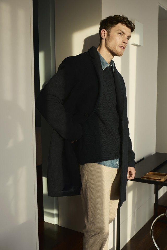 Casaco Azul Elegante Casaco Azul Elegante