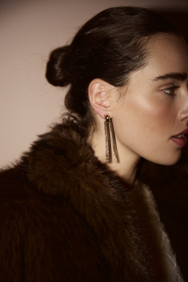 Long Gold Chain Earrings Long Gold Chain Earrings