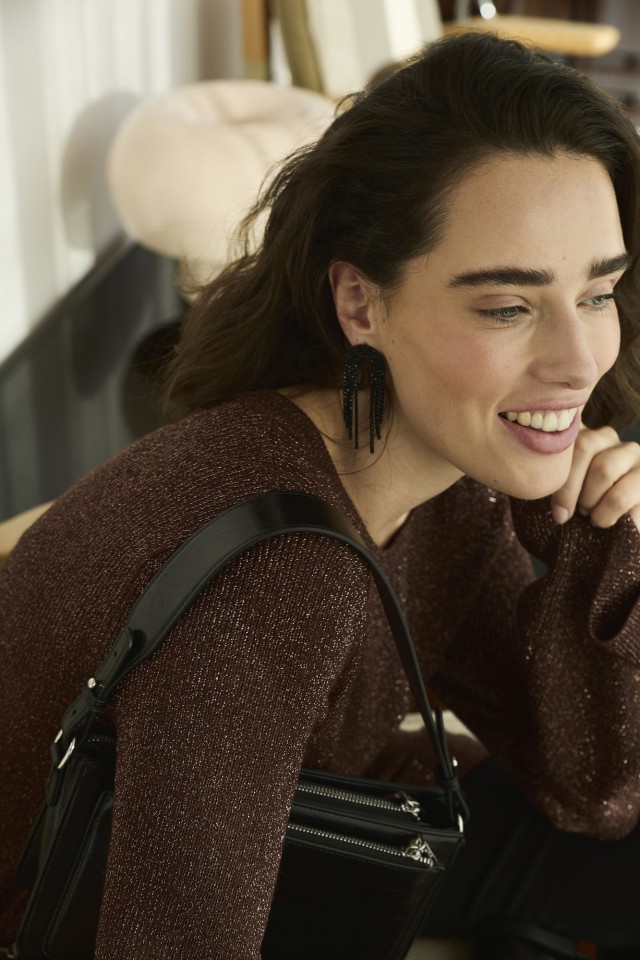 Black Fringe Earrings Black Fringe Earrings