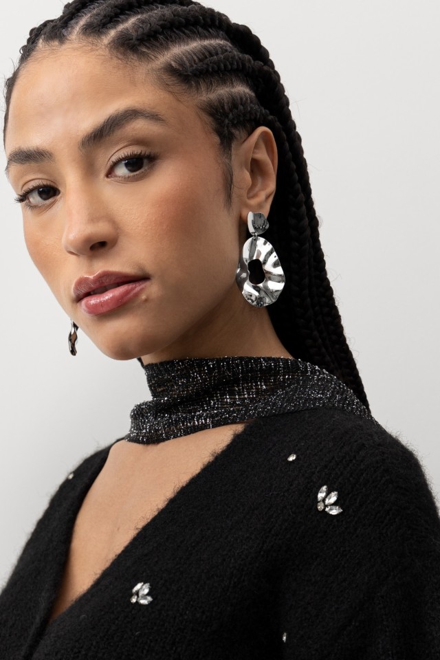 Silver Statement Earrings