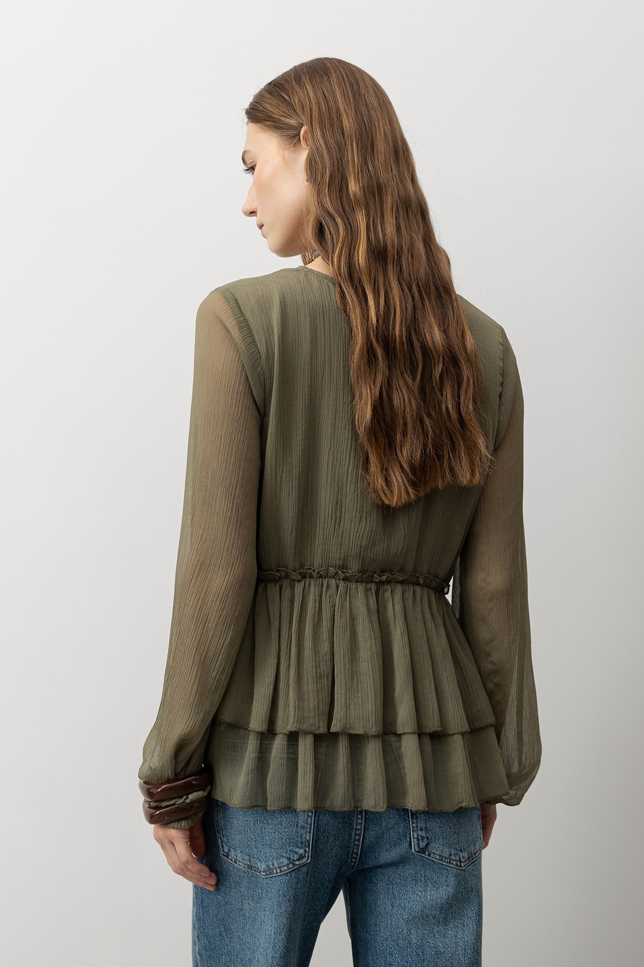 Flowy Blouse with Ruffles