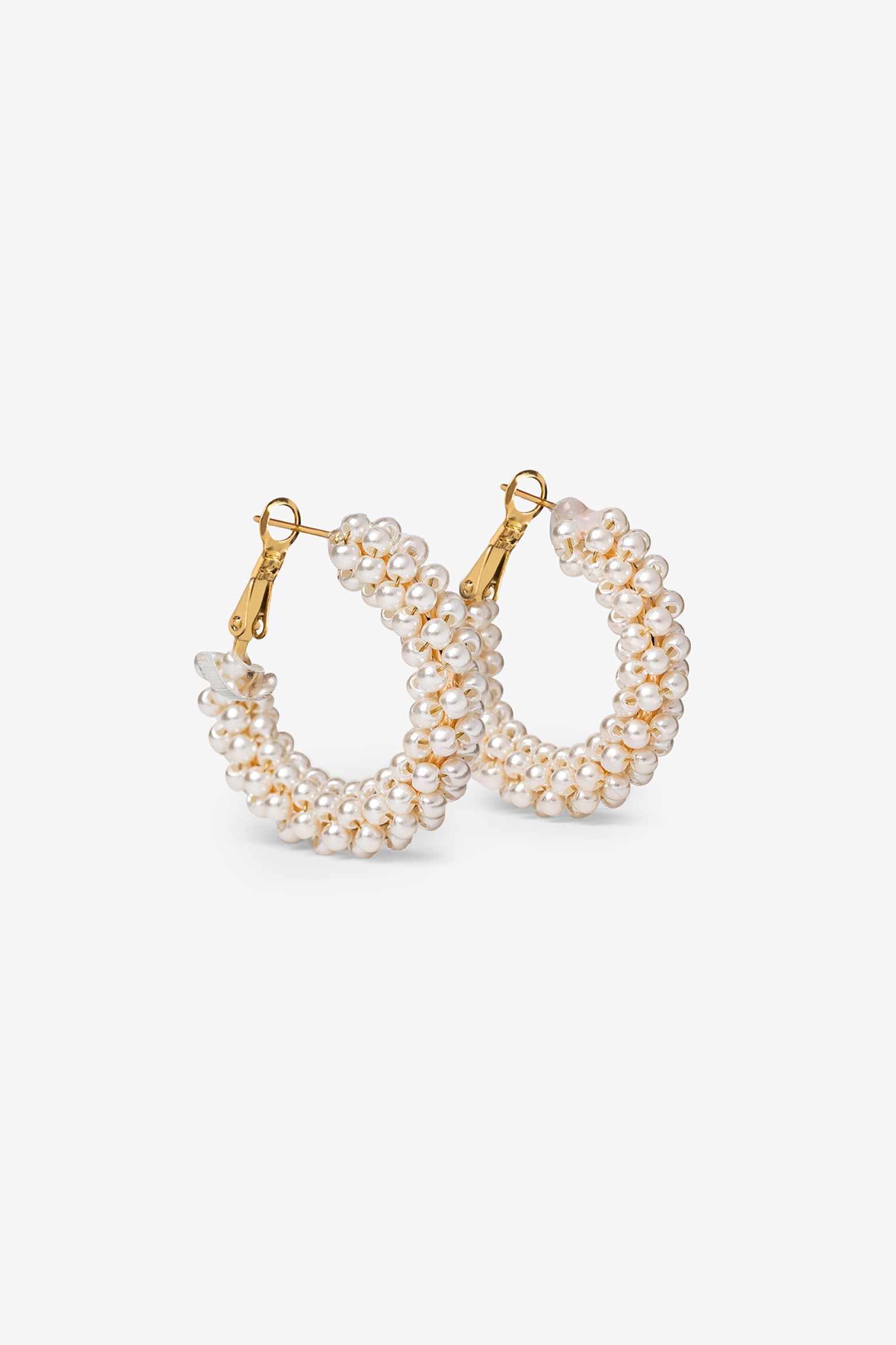 Pearl Hoop Earrings