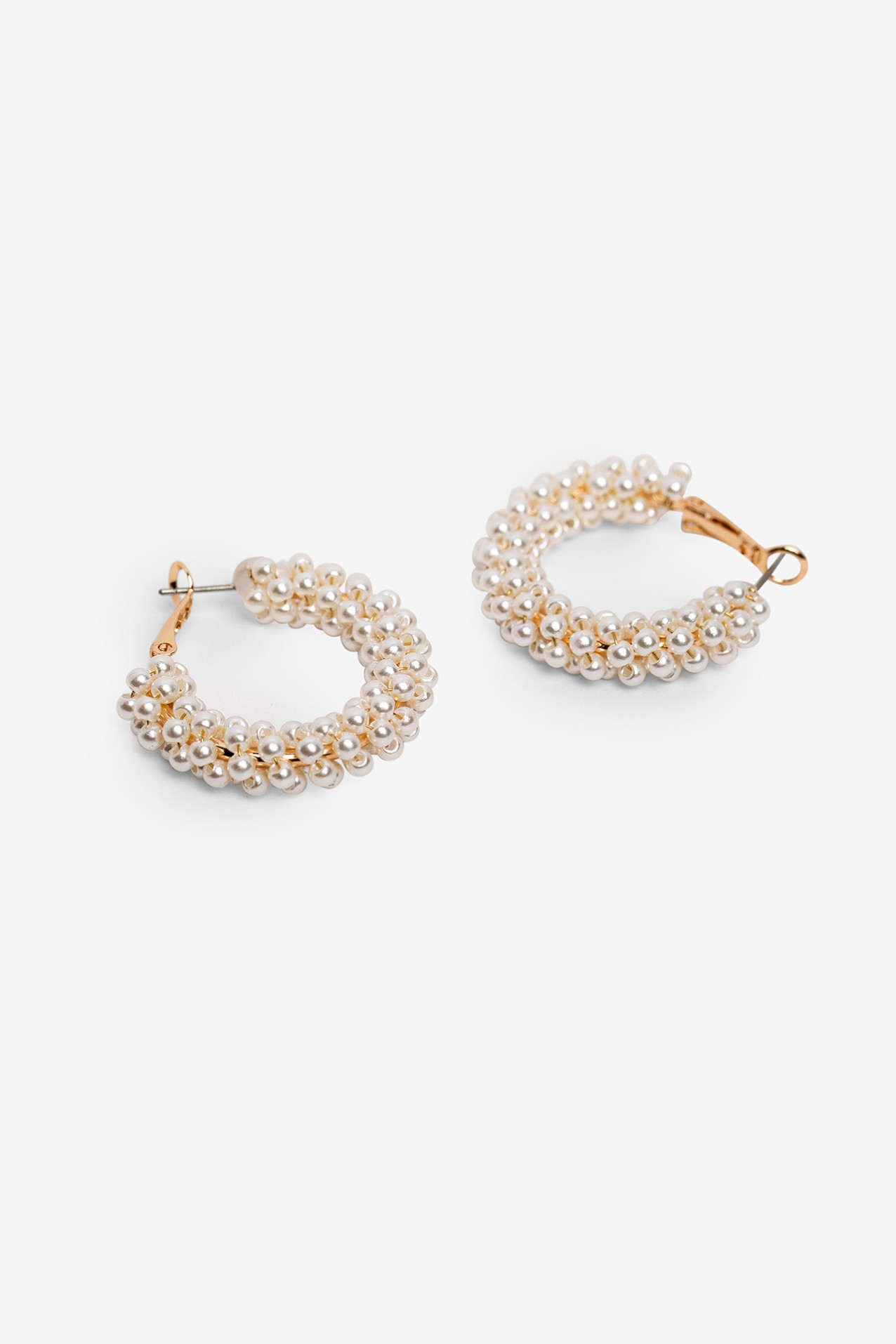 Pearl Hoop Earrings