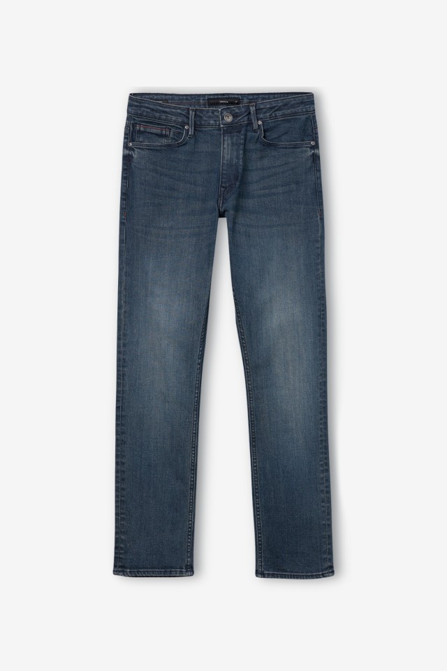 Vaqueros azul oscuro rectos