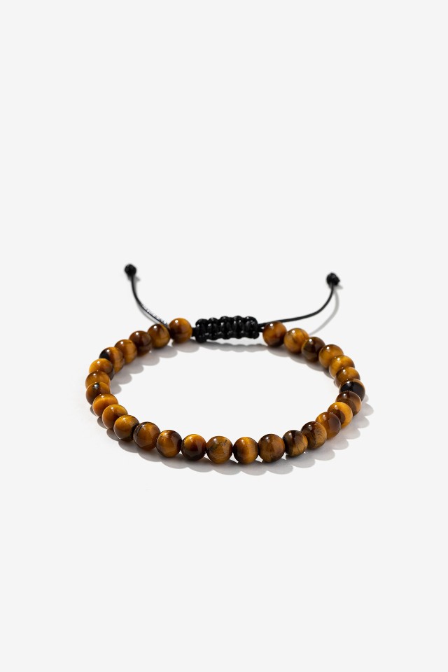 Pulseira de Contas Castanhas