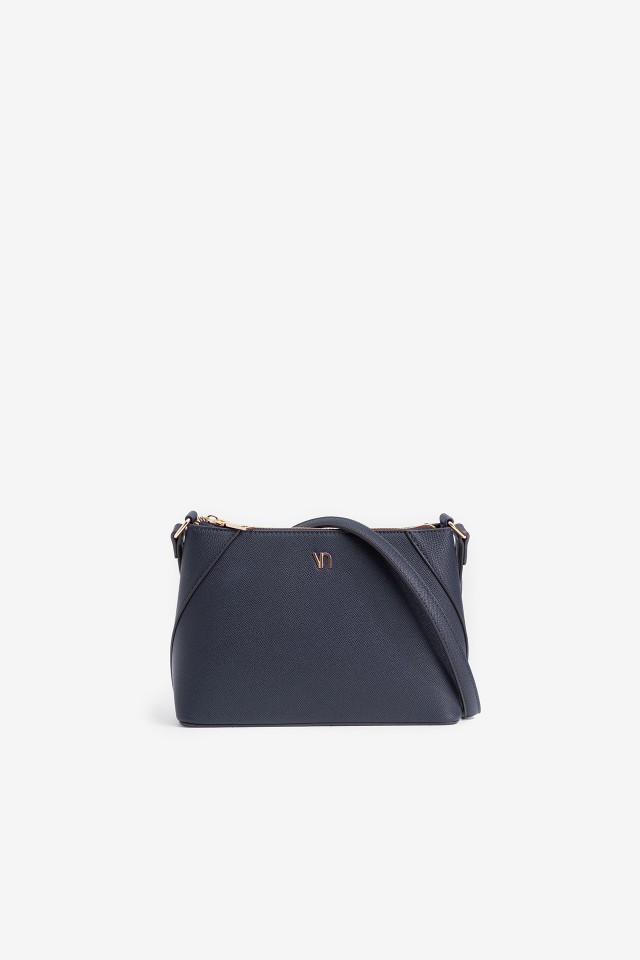 Cartera azul marino elegante