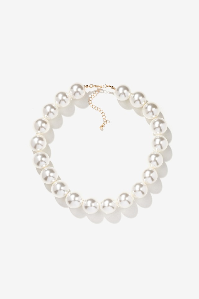 Collar Maxi Efecto Perla