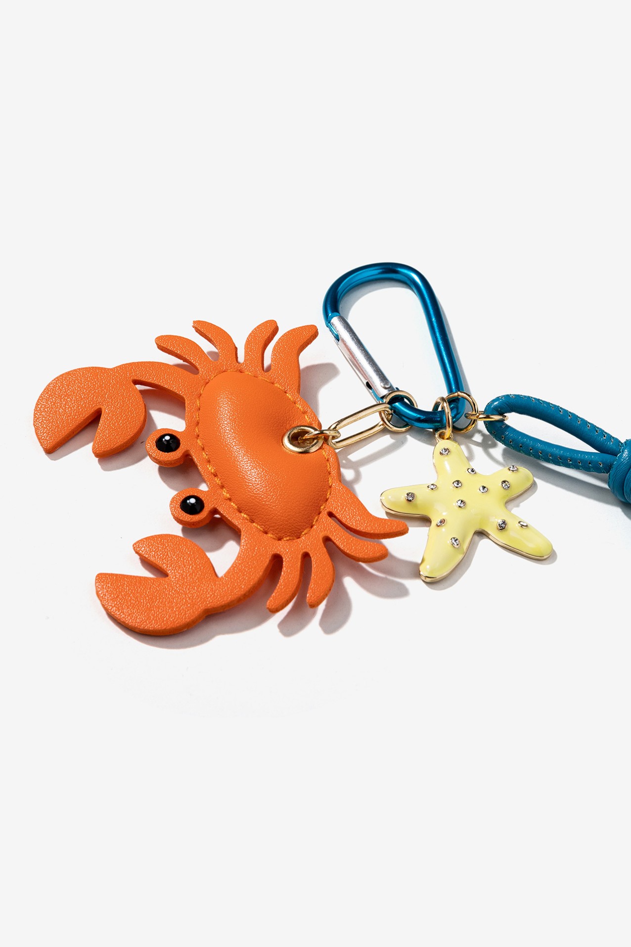 Blue Purse with Crab Charm