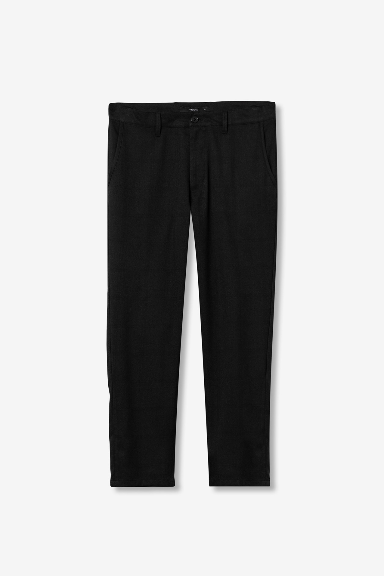 Dark Grey Cropped Chinos