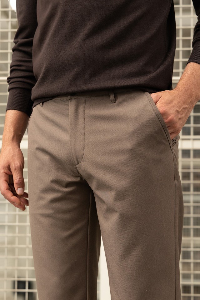 Light Brown Cropped Chinos Light Brown Cropped Chinos