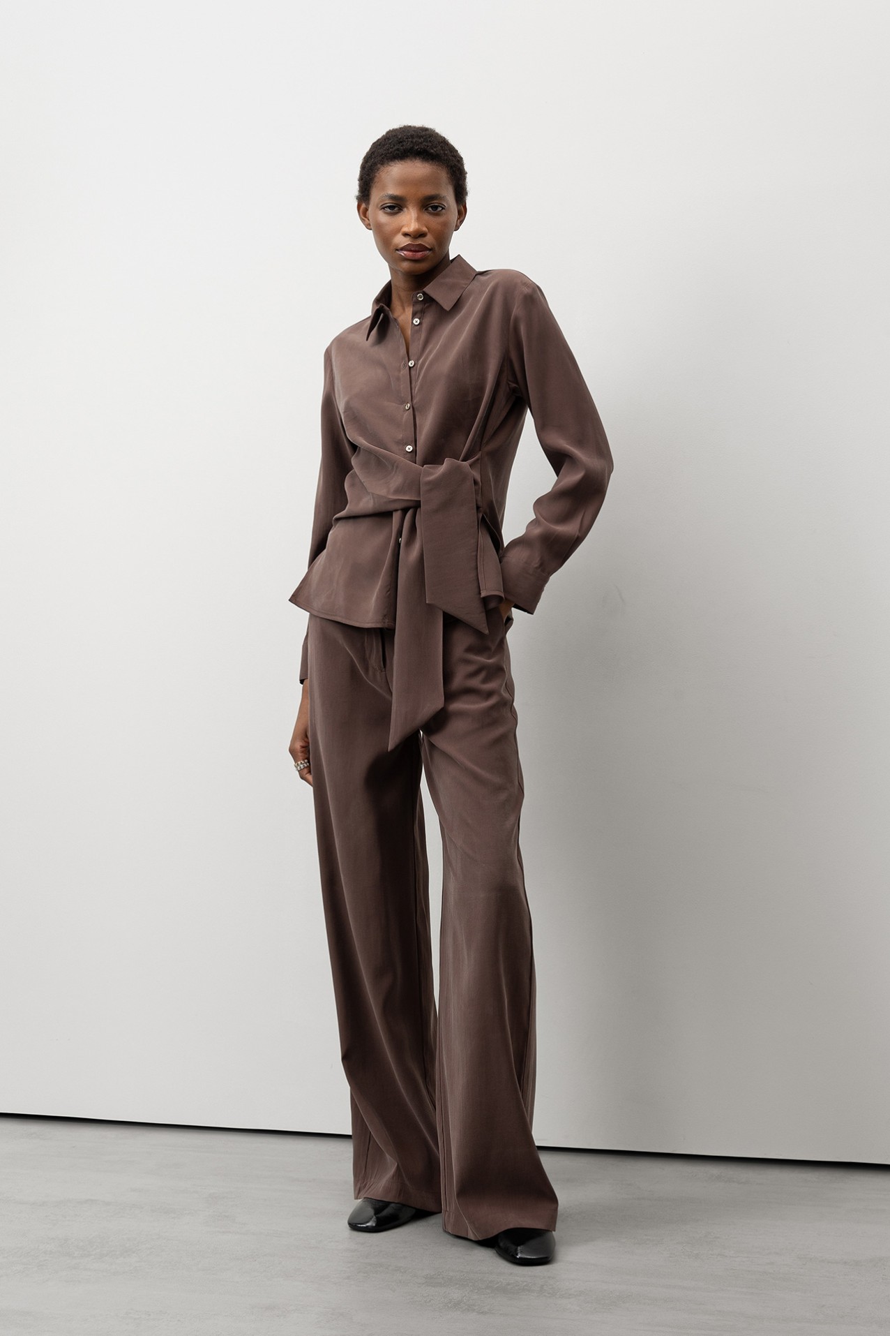 10 - Camisas L/S Marron