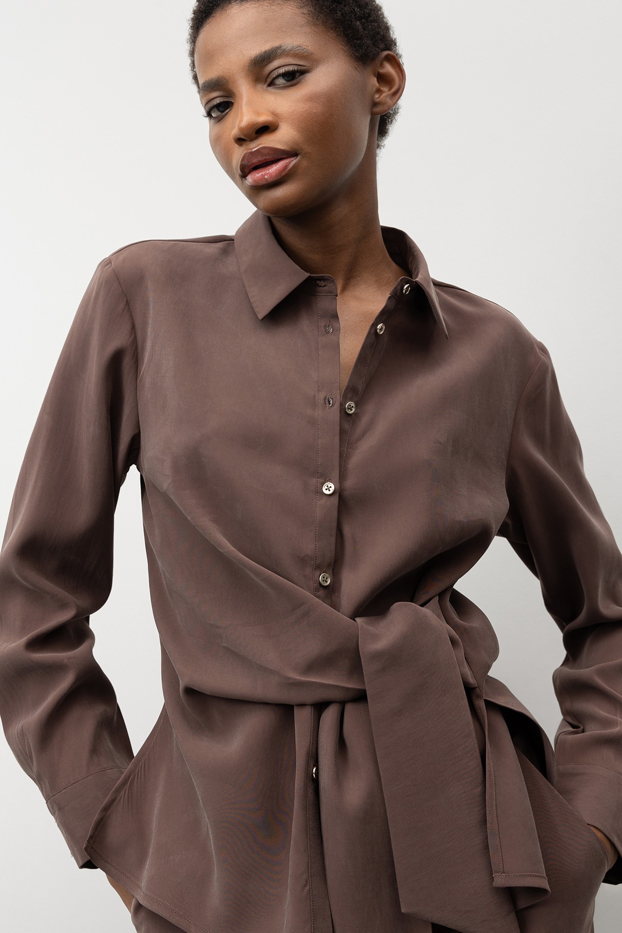 10 - Camisas L/S Marron