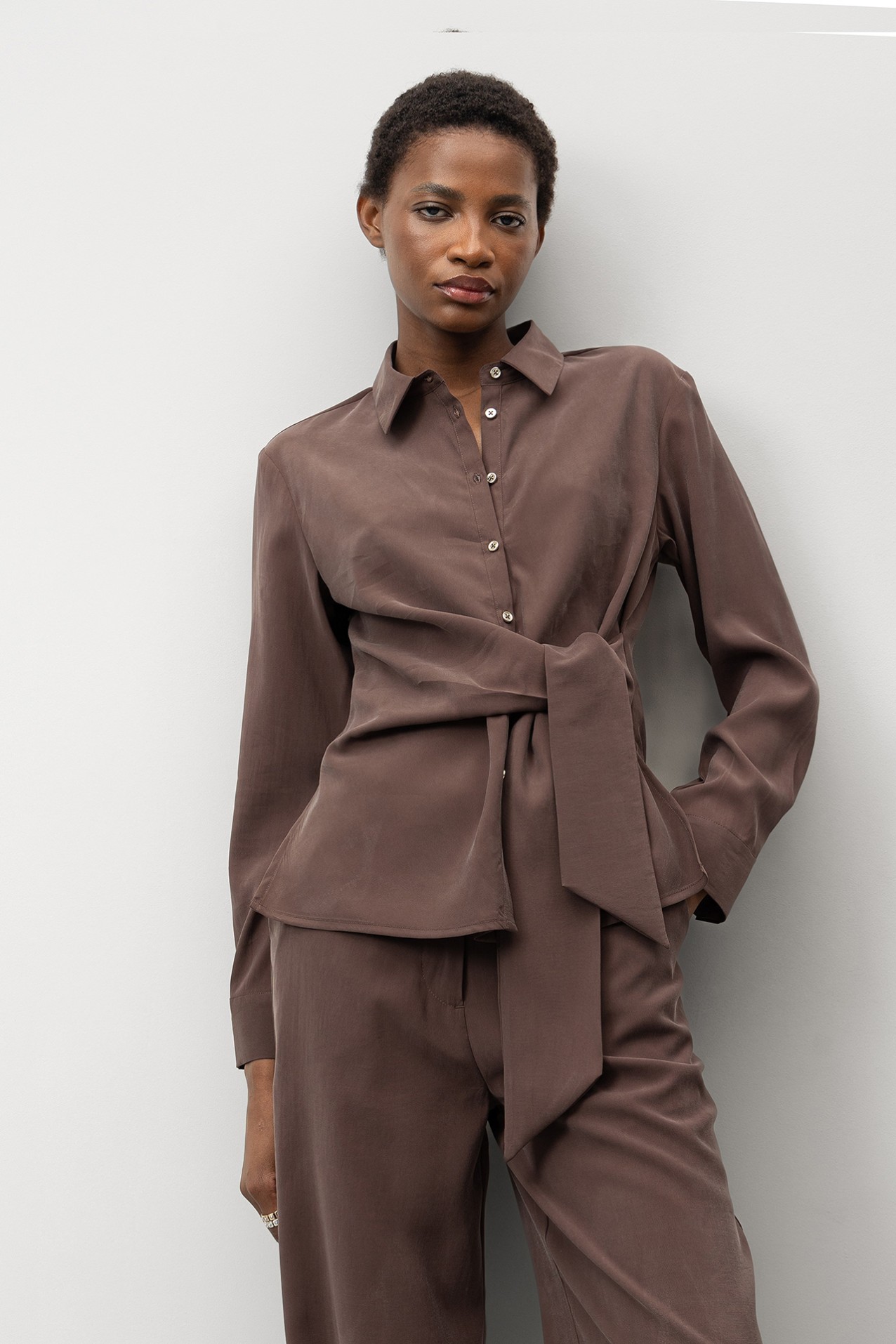 10 - Camisas L/S Marron