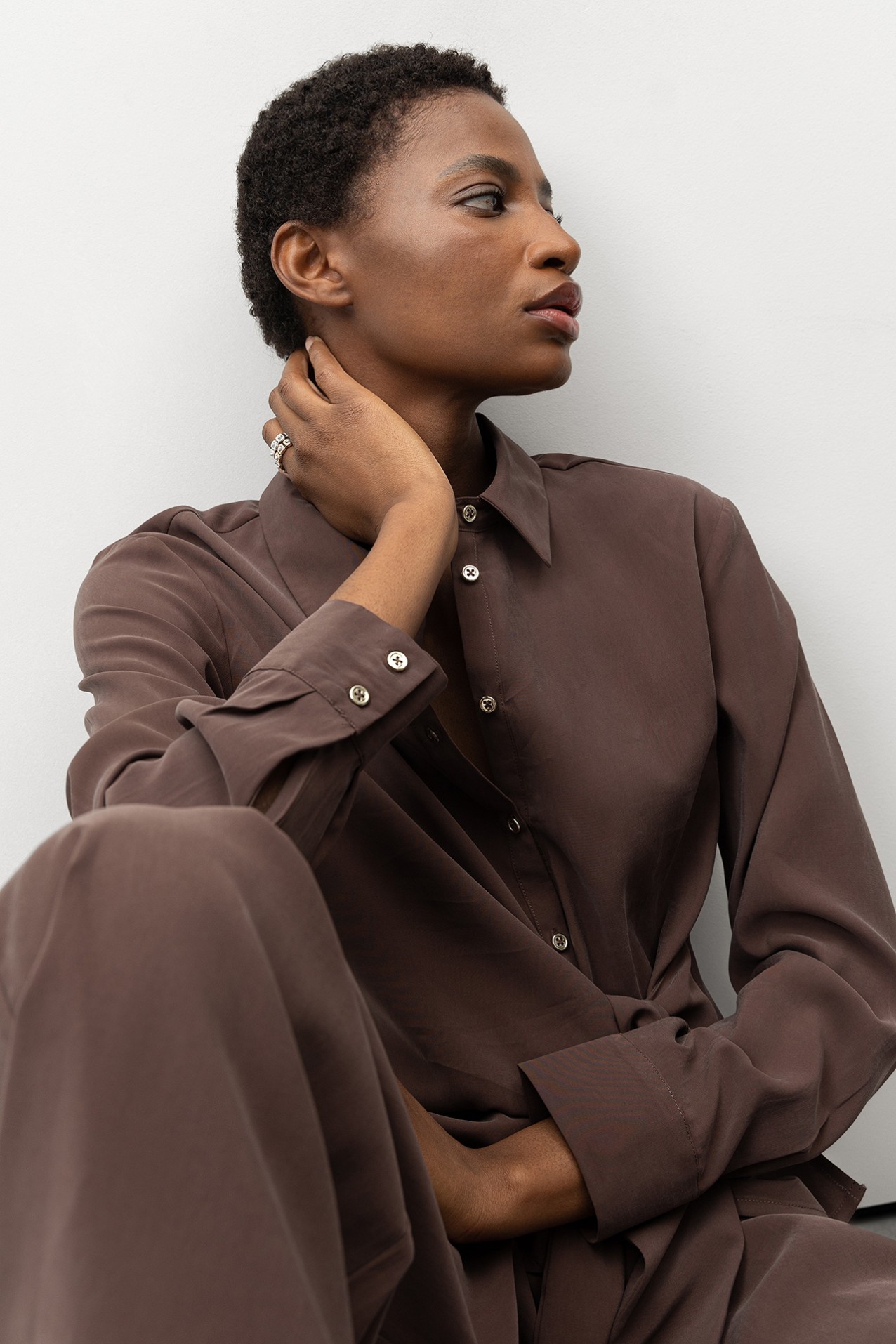 10 - Camisas L/S Marron