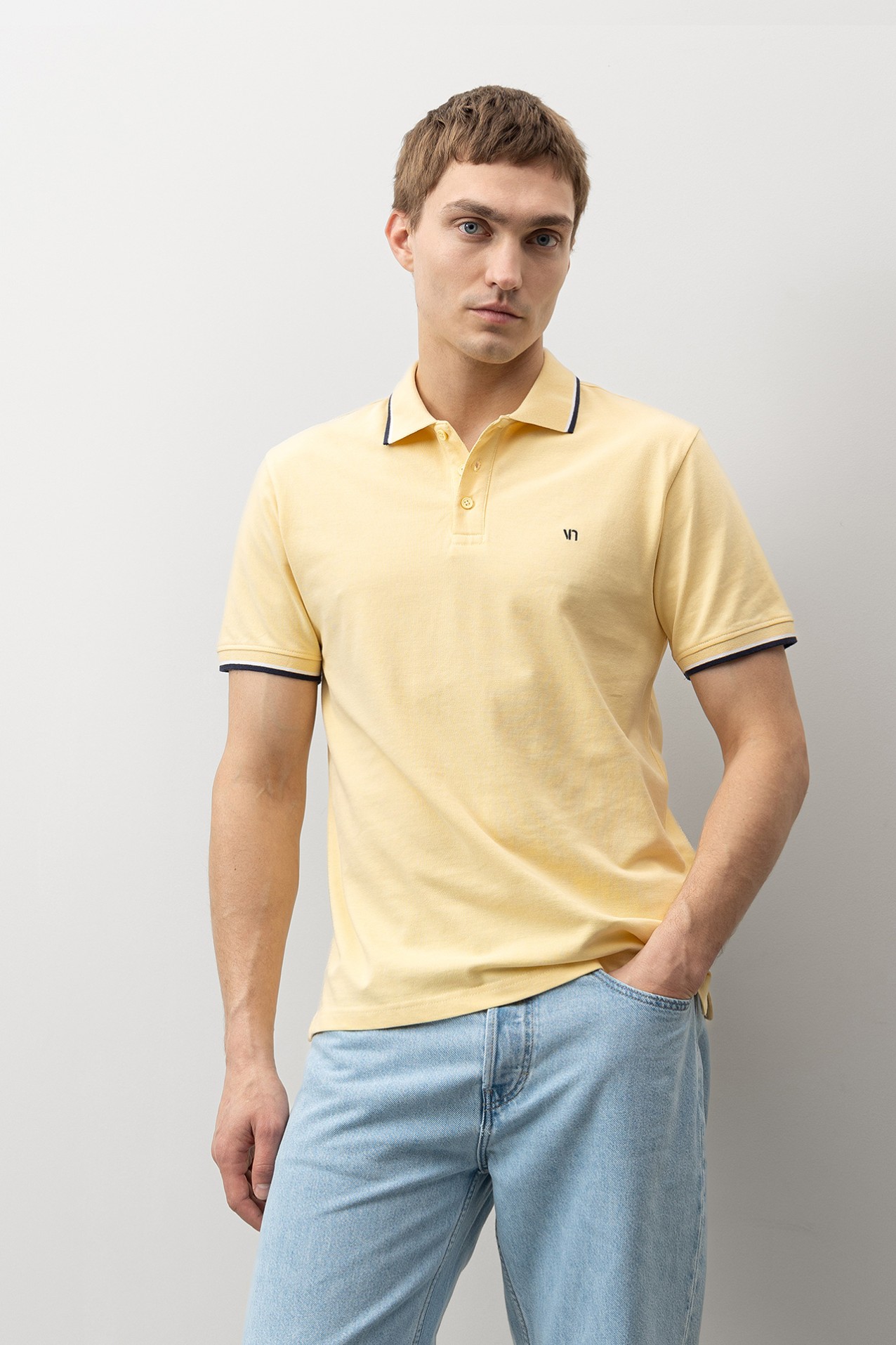 Polo Amarelo Casual