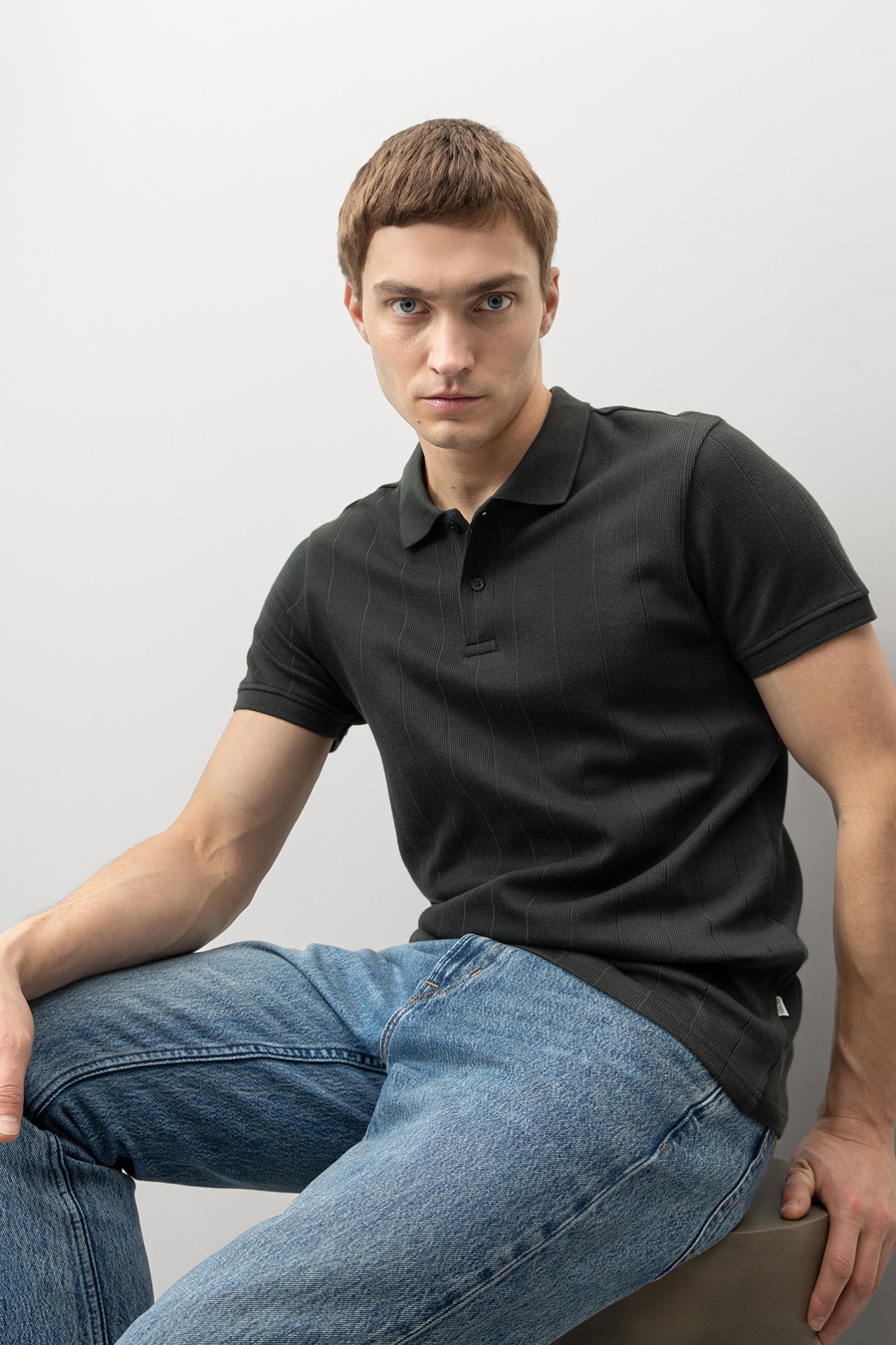 Green Short Sleeve Polo