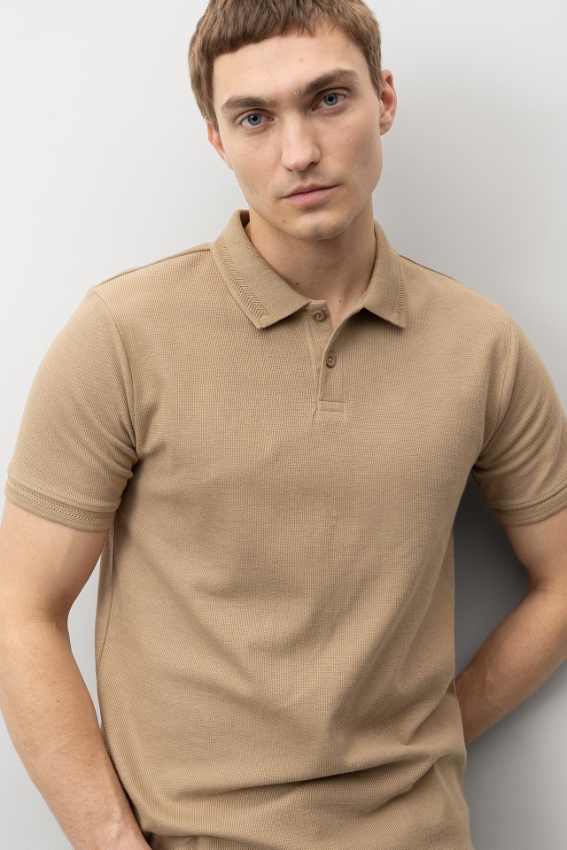 Brown Short Sleeve Polo