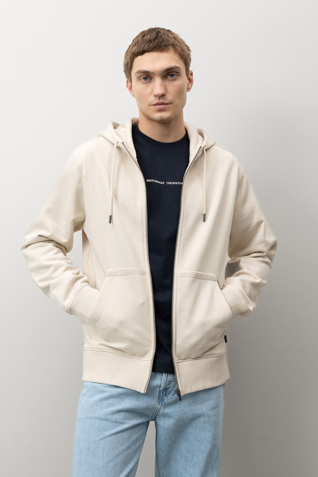 Beige Casual Hoodie Beige Casual Hoodie