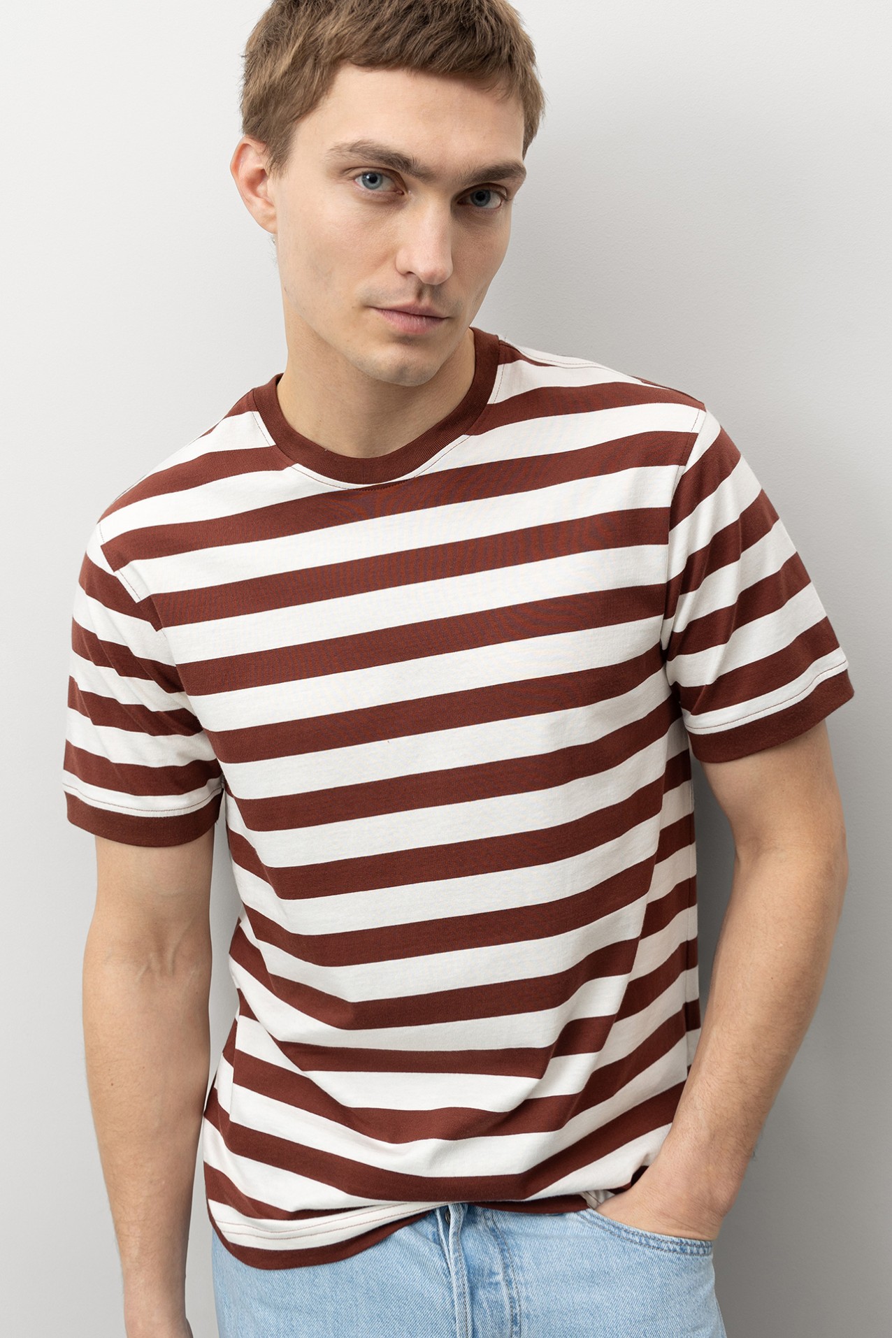 Striped Brown T-Shirt
