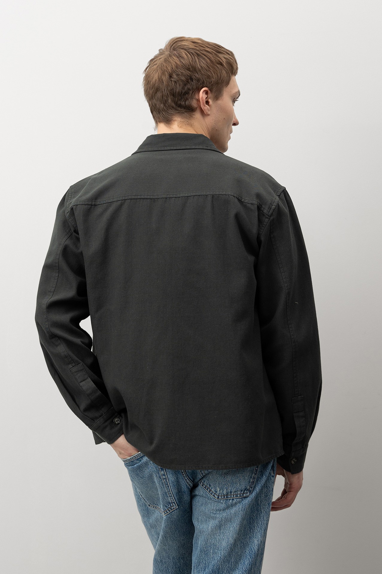 Relaxed Fit Green Shirt