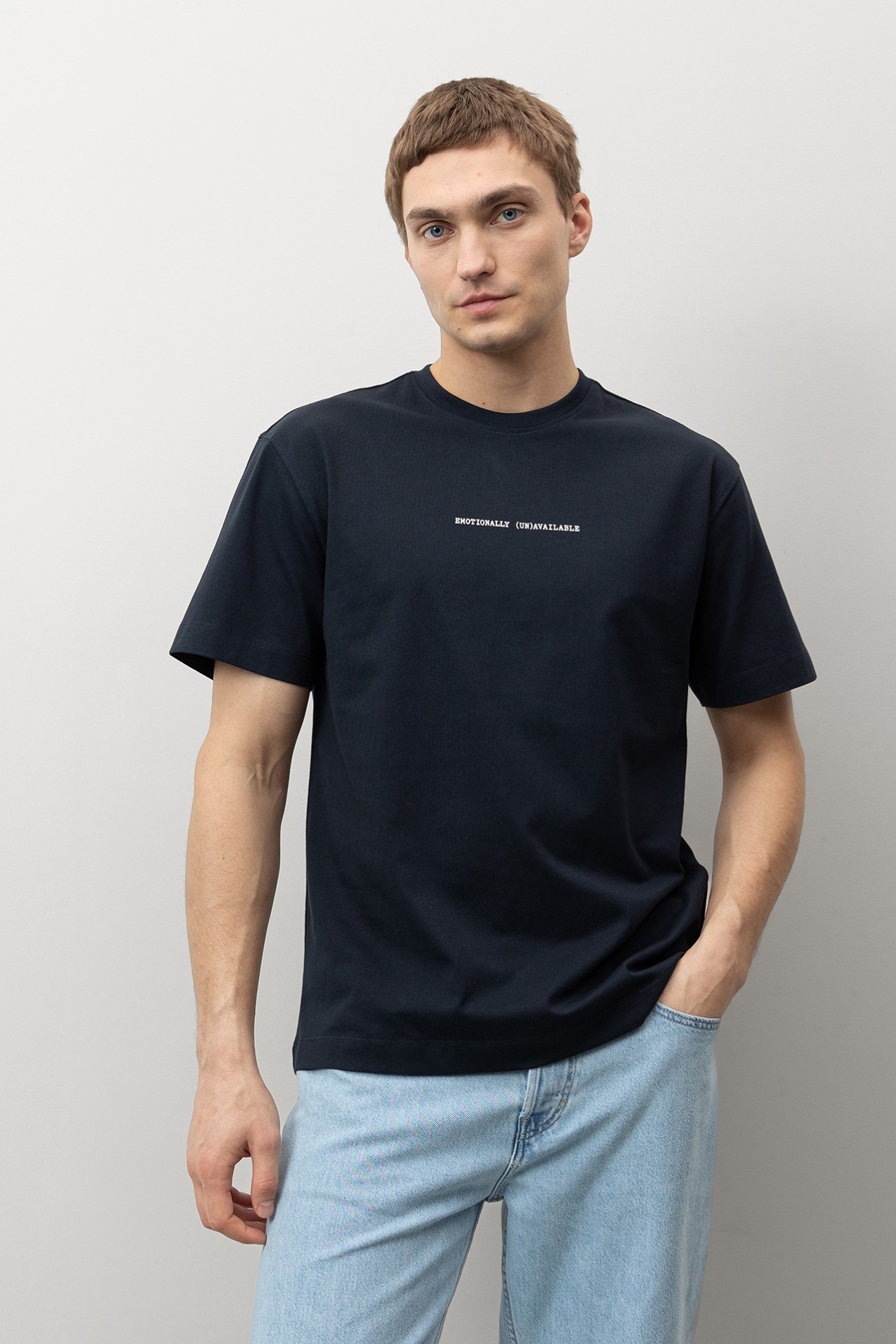 Dark Blue Minimalist T-shirt