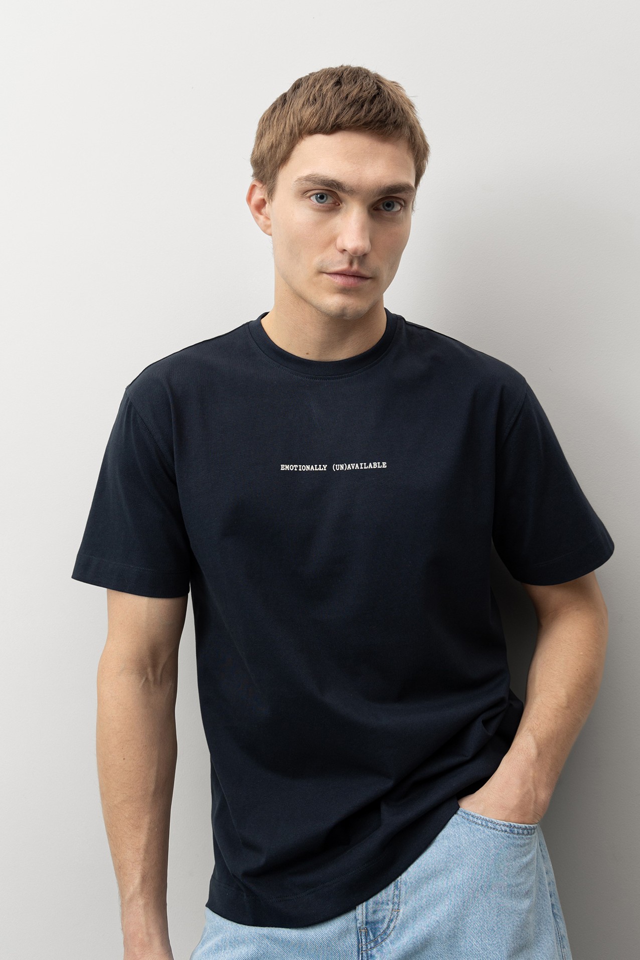 Dark Blue Minimalist T-shirt