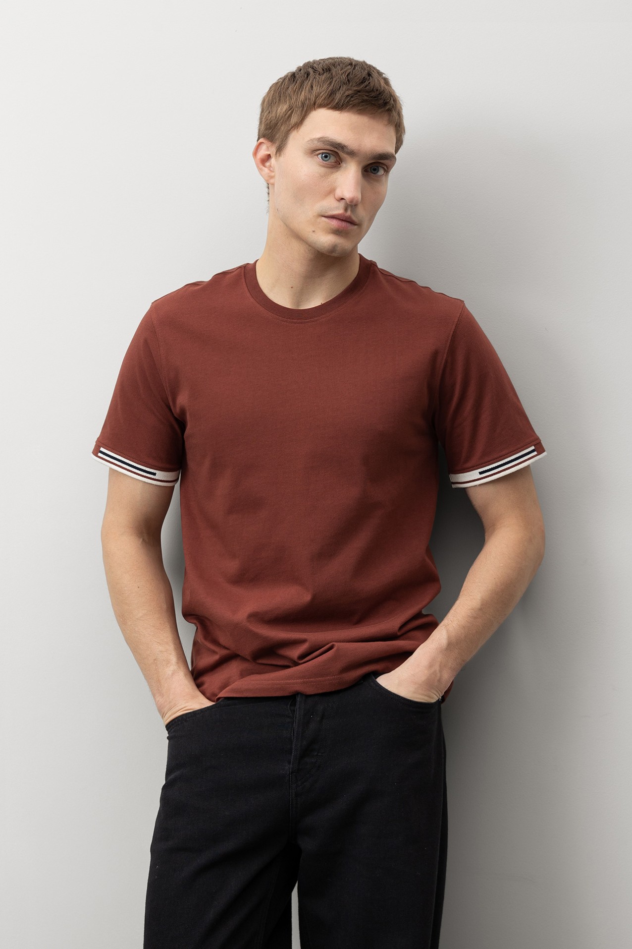 T-shirt Laranja Casual