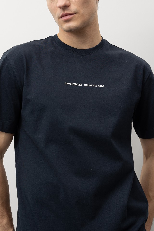 Dark Blue Minimalist T-shirt Dark Blue Minimalist T-shirt