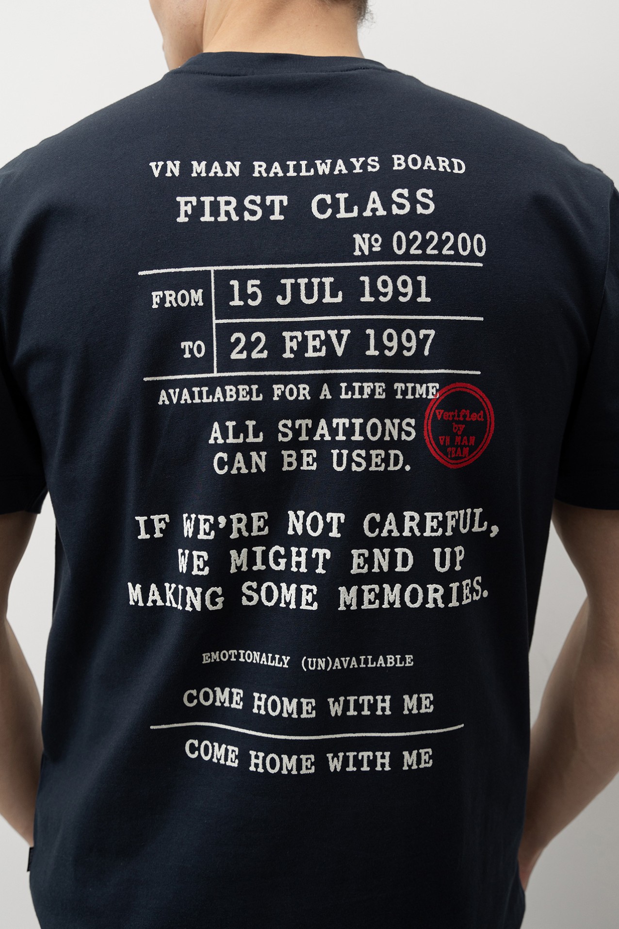 Dark Blue Minimalist T-shirt