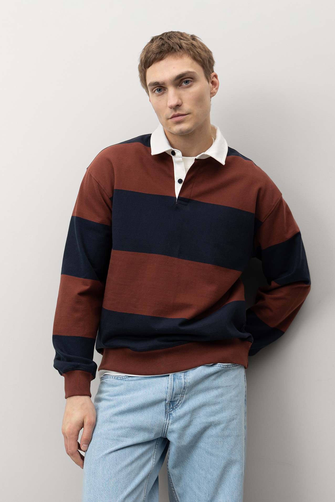 Striped Rugby Sweatshirt