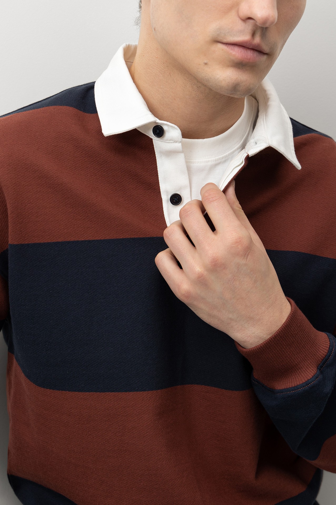 Striped Rugby Sweatshirt