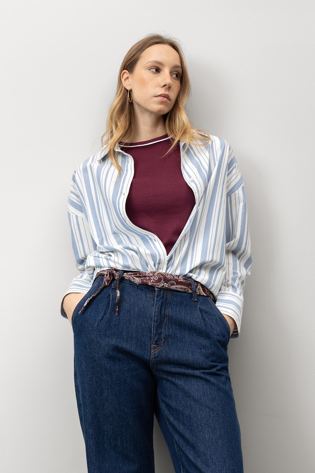 Striped Relaxed Fit Shirt