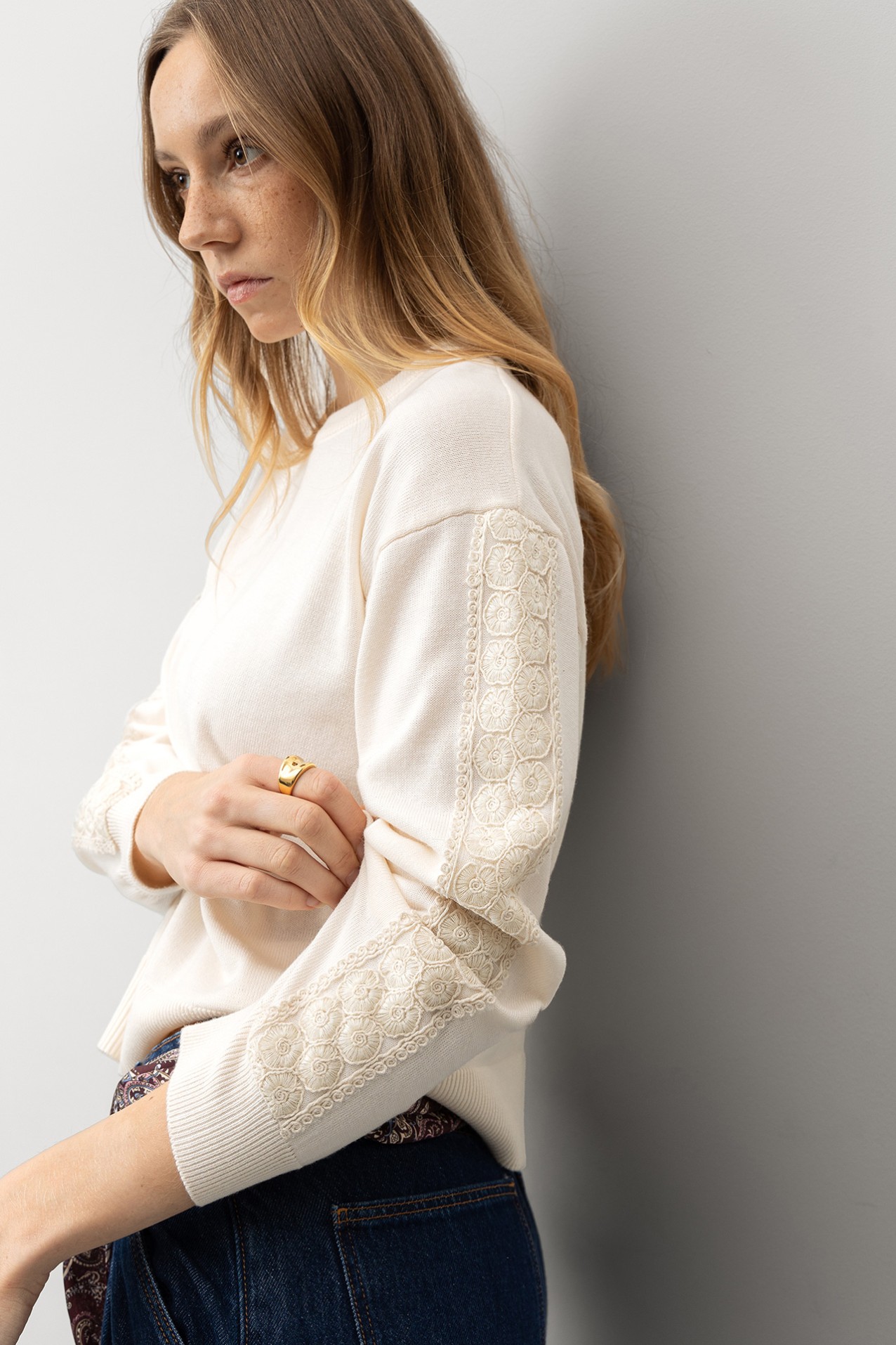 Beige Knit Sweater