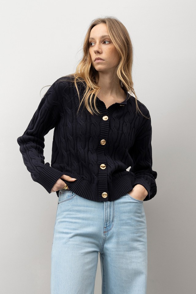 Dark Blue Cardigan