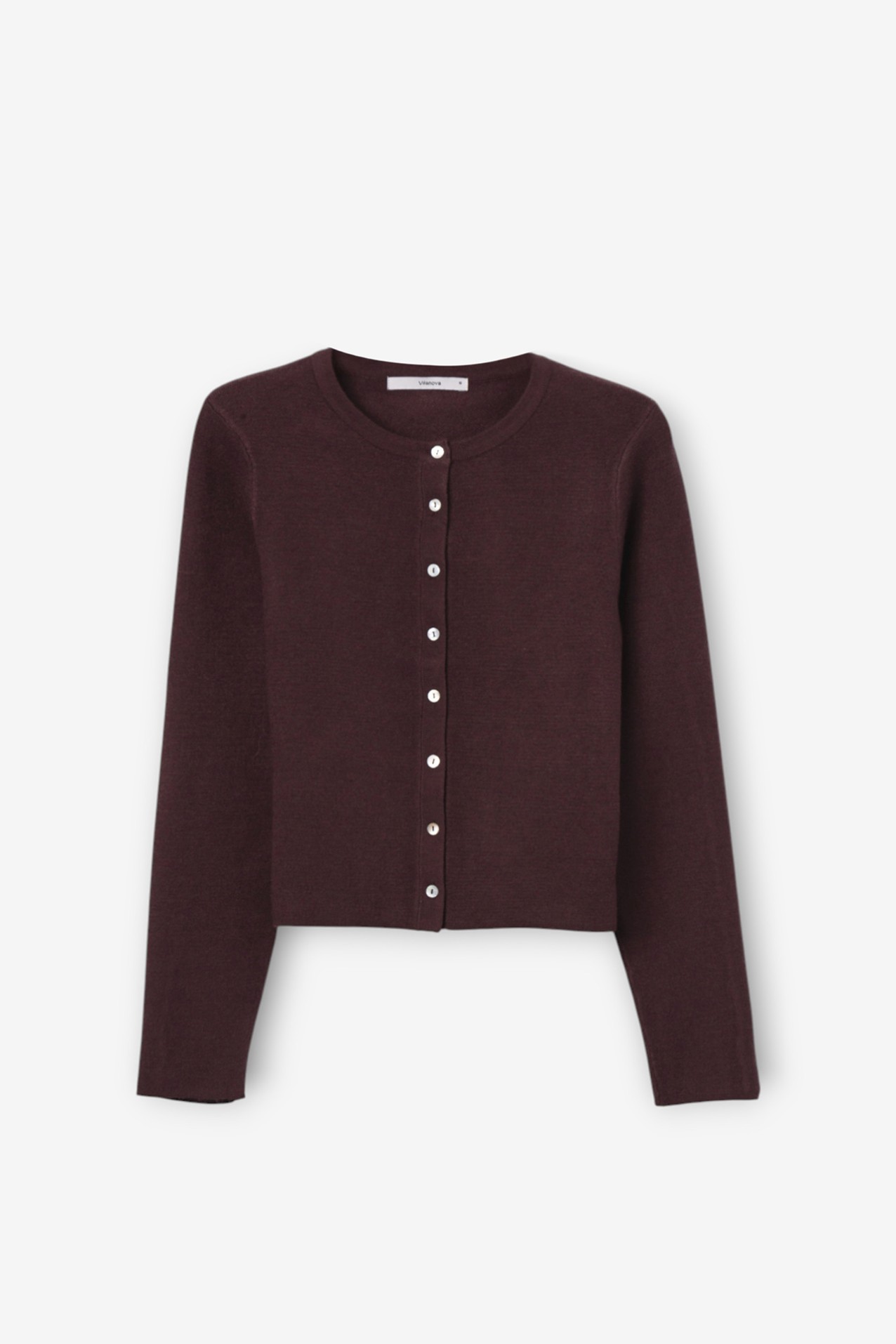 Cardigan slim vino