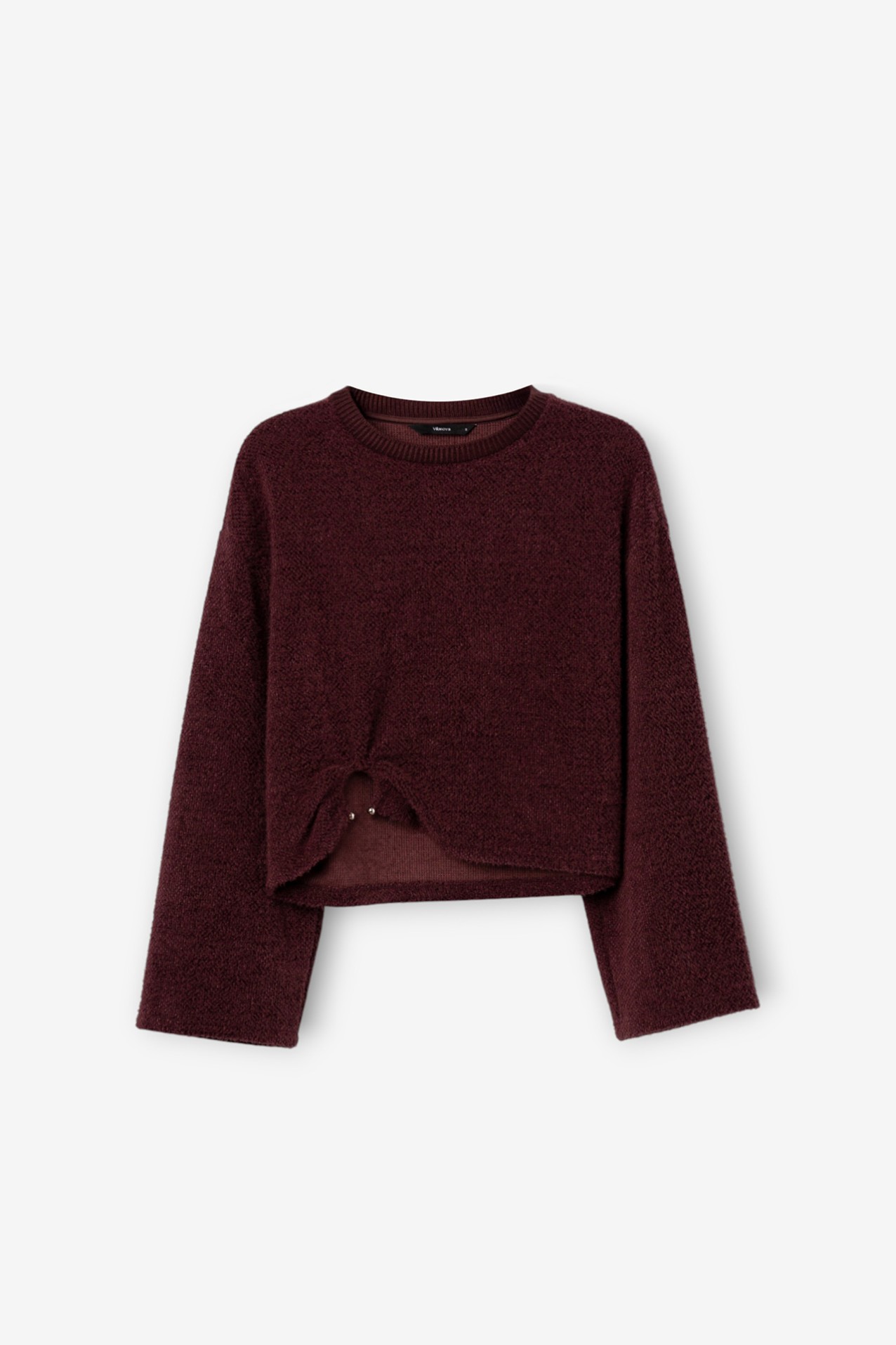 Dark Red Oversized Sweater
