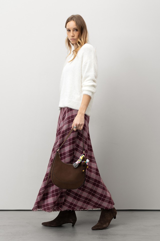 Plaid Maxi Skirt