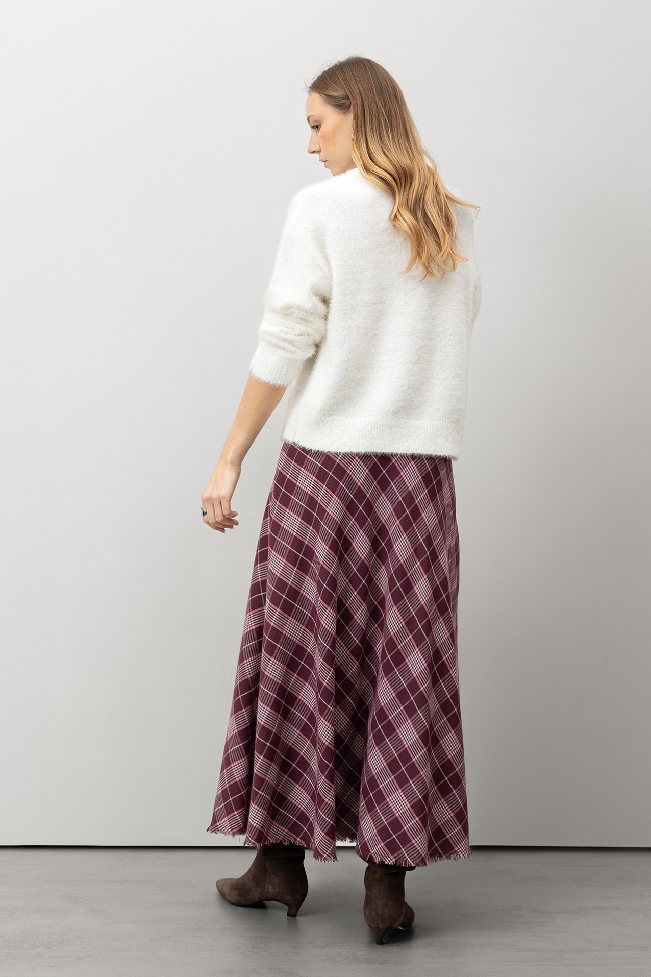 Plaid Maxi Skirt