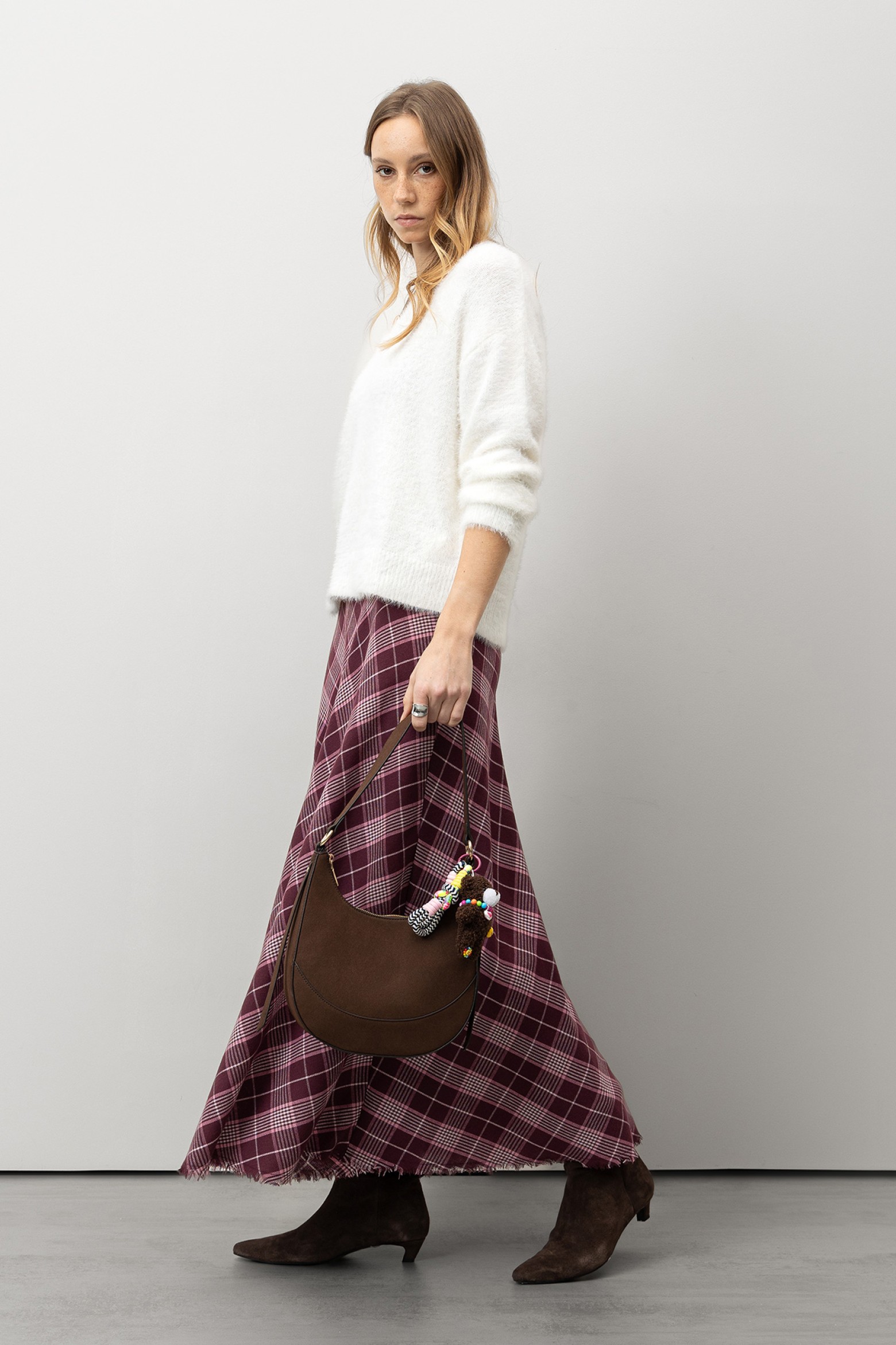 Plaid Maxi Skirt