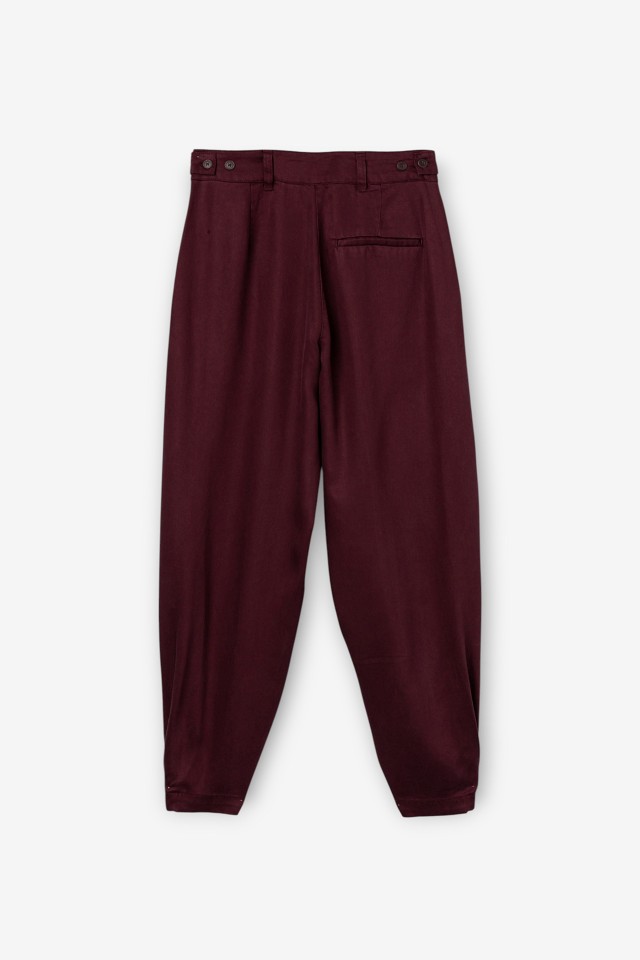 Burgundy Balloon Trousers Burgundy Balloon Trousers