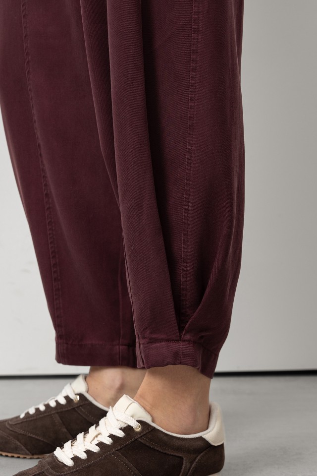 Burgundy Balloon Trousers Burgundy Balloon Trousers